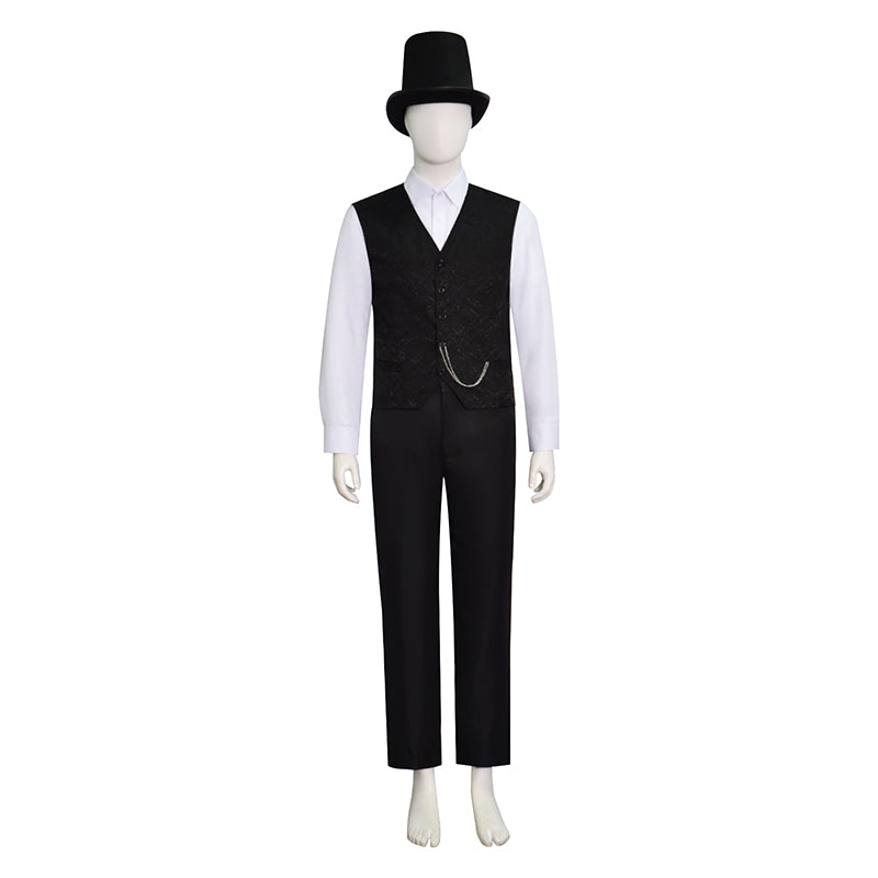 A Christmas Carol Ebenezer Scrooge Cosplay Costume Hat Scarf Christmas Outfit ACcosplay