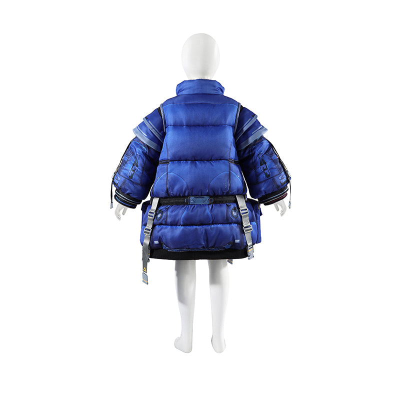 Kids Diana Cosplay Pragmata Diana Cosplay Costume Blue Cotton Jacket Suit ACcosplay