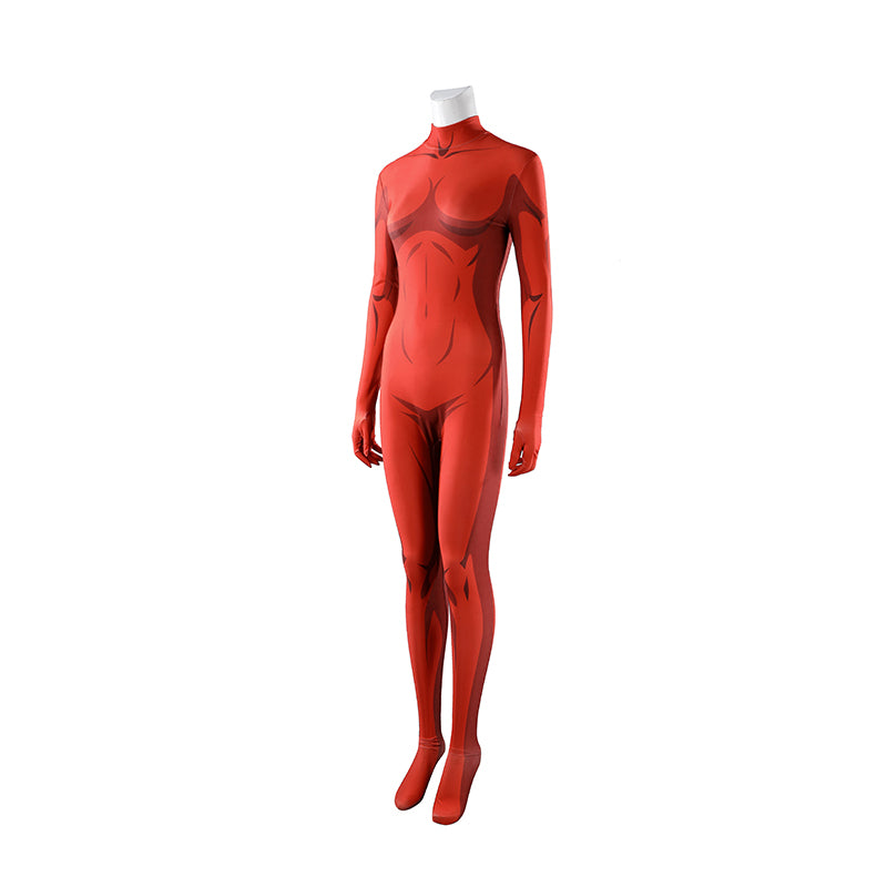 Dispatch Malevola Cosplay Costume Red Jumpsuit Halloween Outfit ACcosplay