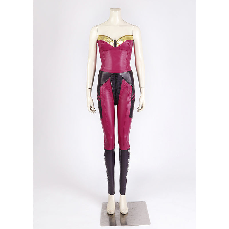 MK 1 Mileena Costume Mortal Kombat Cosplay Mask Outfit Halloween Party Suit