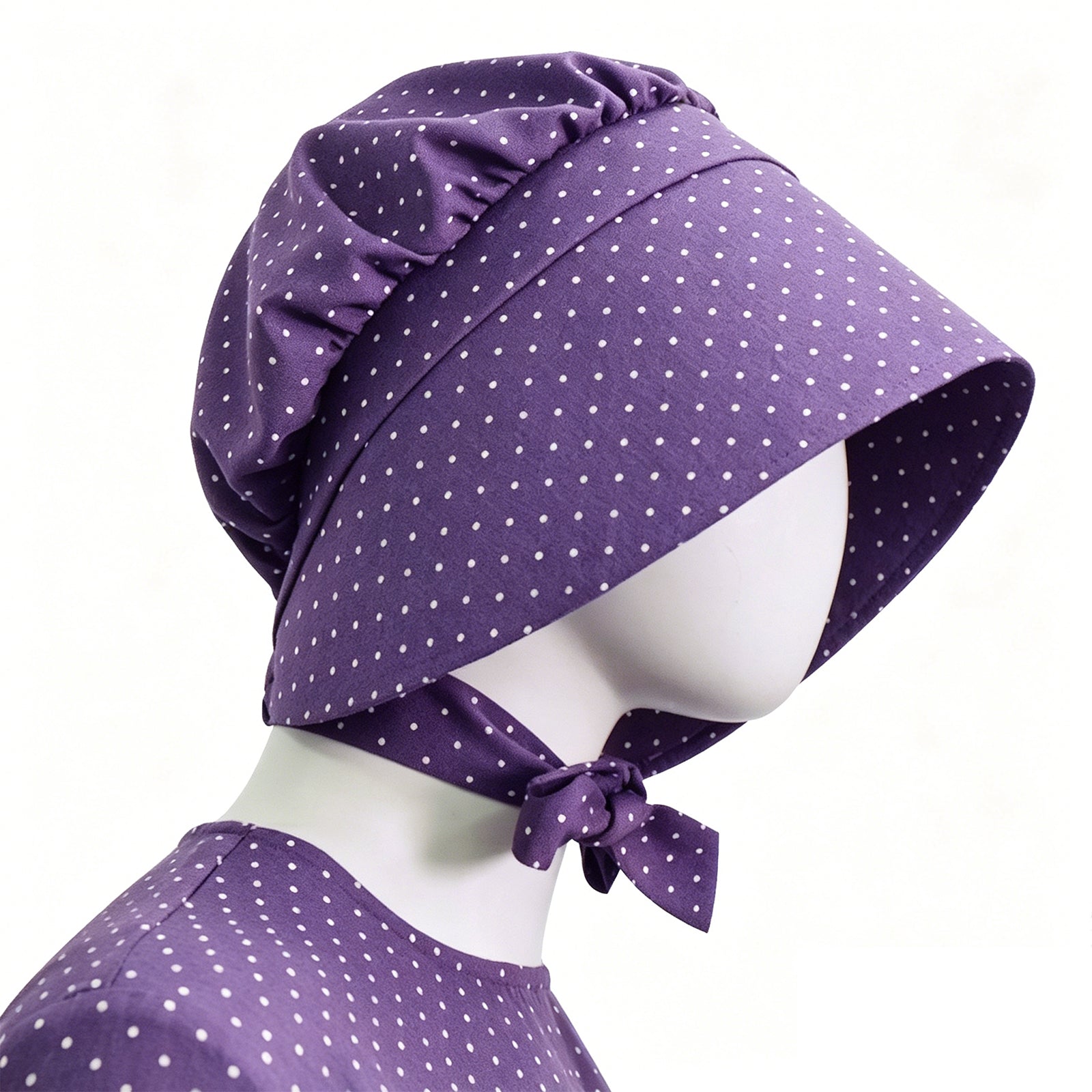 Lady Pioneer Girl Cosplay Costume Little House On The Prairie Purple Dress ACcosplay