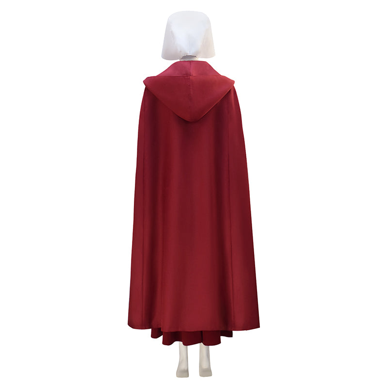 The Handmaid's Tale Hooded Cape Cosplay Costume Halloween Outfit ACcosplay