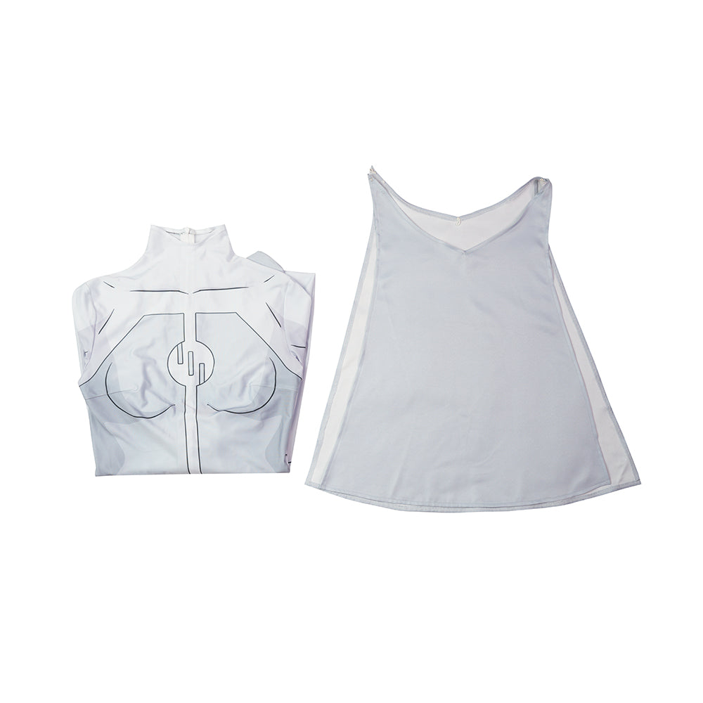 Invincible Anissa Cosplay Costume Viltrumite White Jumpsuit Halloween Outfit ACcosplay