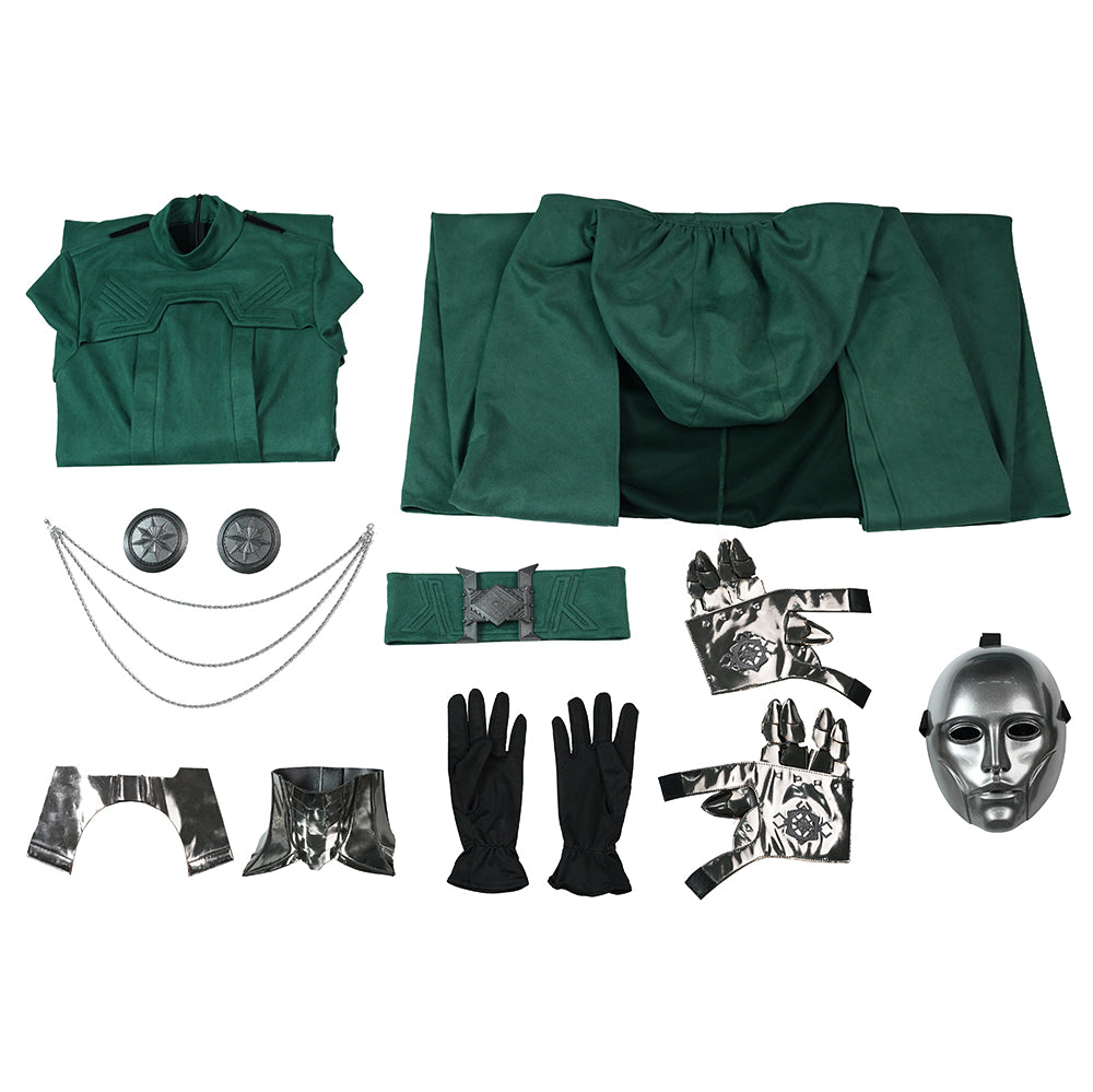 Avengers Doomsday Latverian Witch Cosplay Costume Female Halloween Green Suit ACcosplay