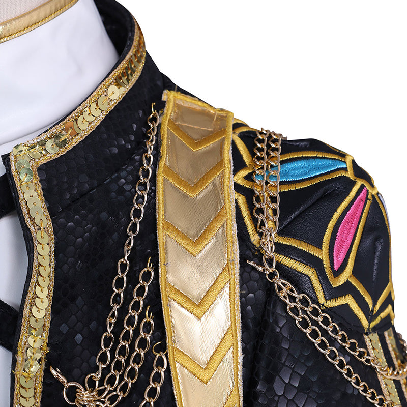 Kpop Demon Hunters Rumi Cosplay Costume Golden Black Golden Dance Halloween Suit ACcosplay
