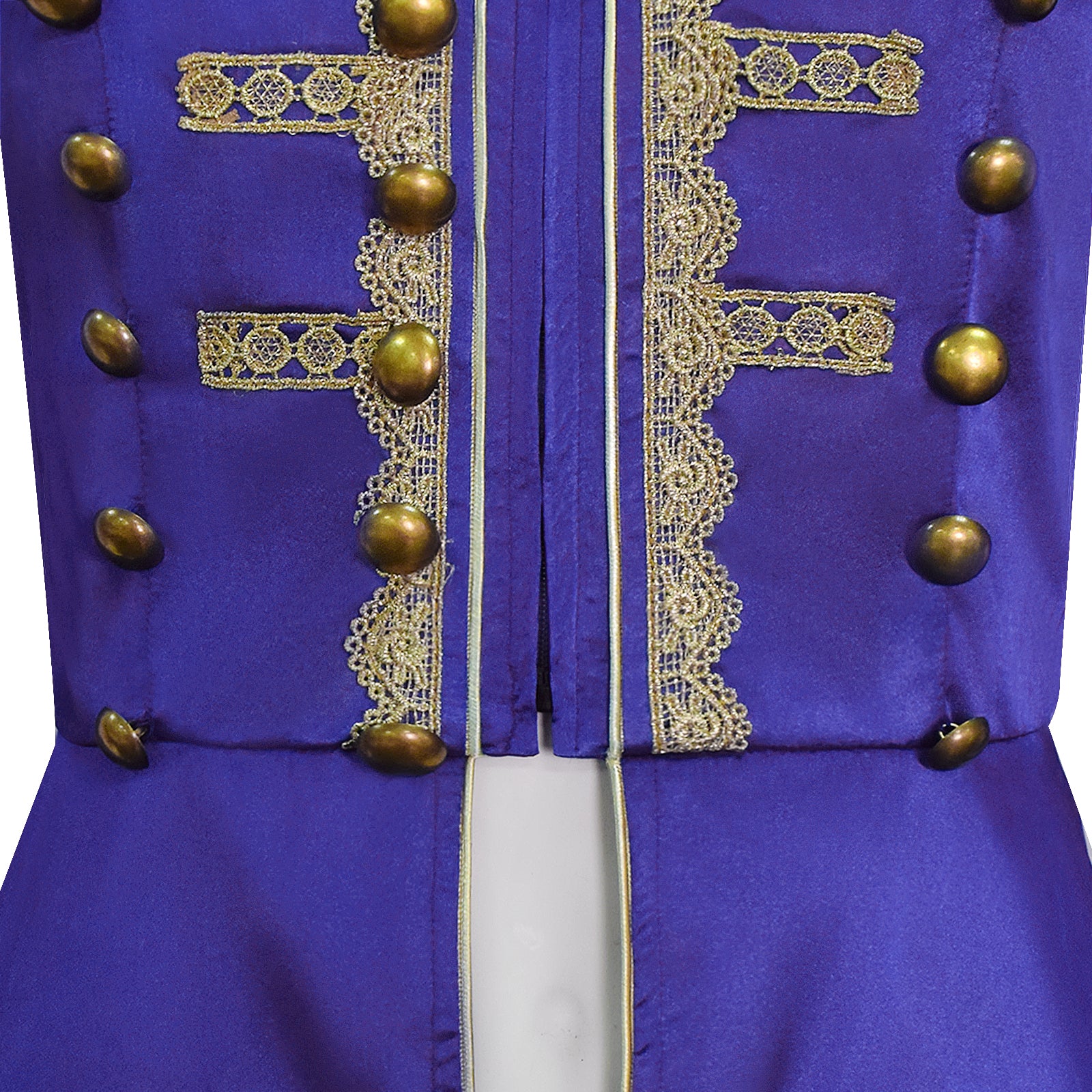 Baroque Cosplay Costume Royal Purple Military Tailcoat Performance Dress Lady Halloween Suit