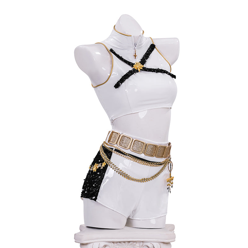 Kpop Demon Hunters Rumi Golden Black Performance Dance Outfit Ver2 ACcosplay