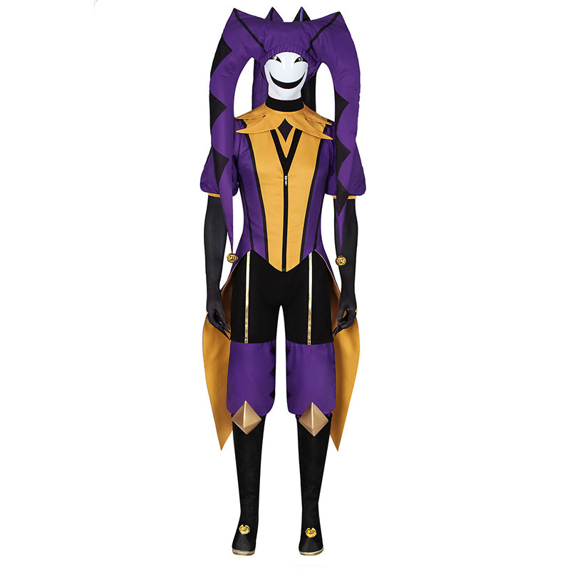 The Freak Circus Jester Cosplay Costume Jester Purple Halloween Party Suit ACcosplay