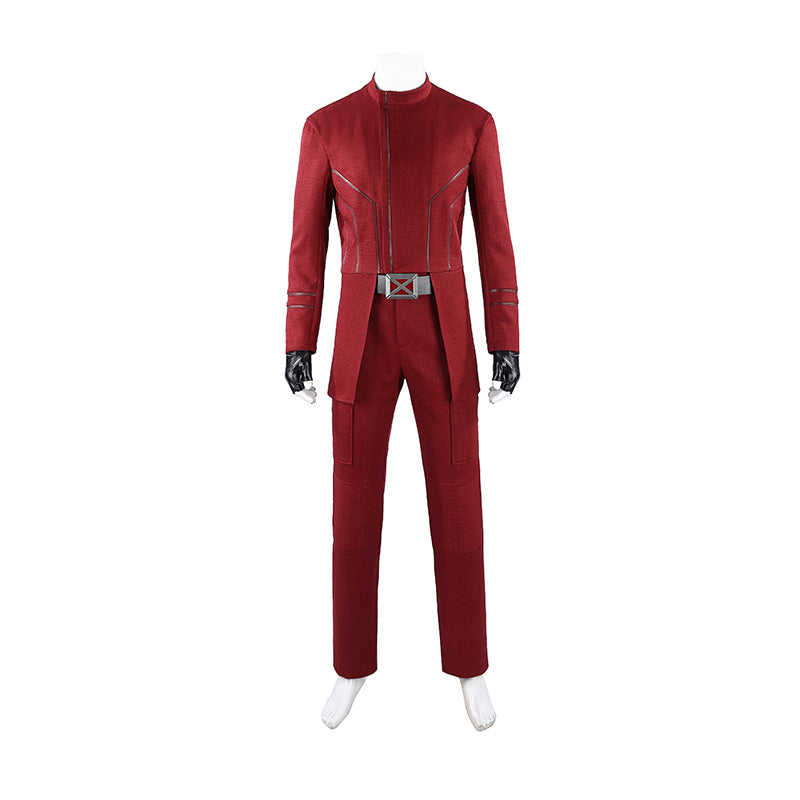 Avengers Doomsday Magneto Cosplay Costume With Cloak Halloween Red Suit ACcosplay