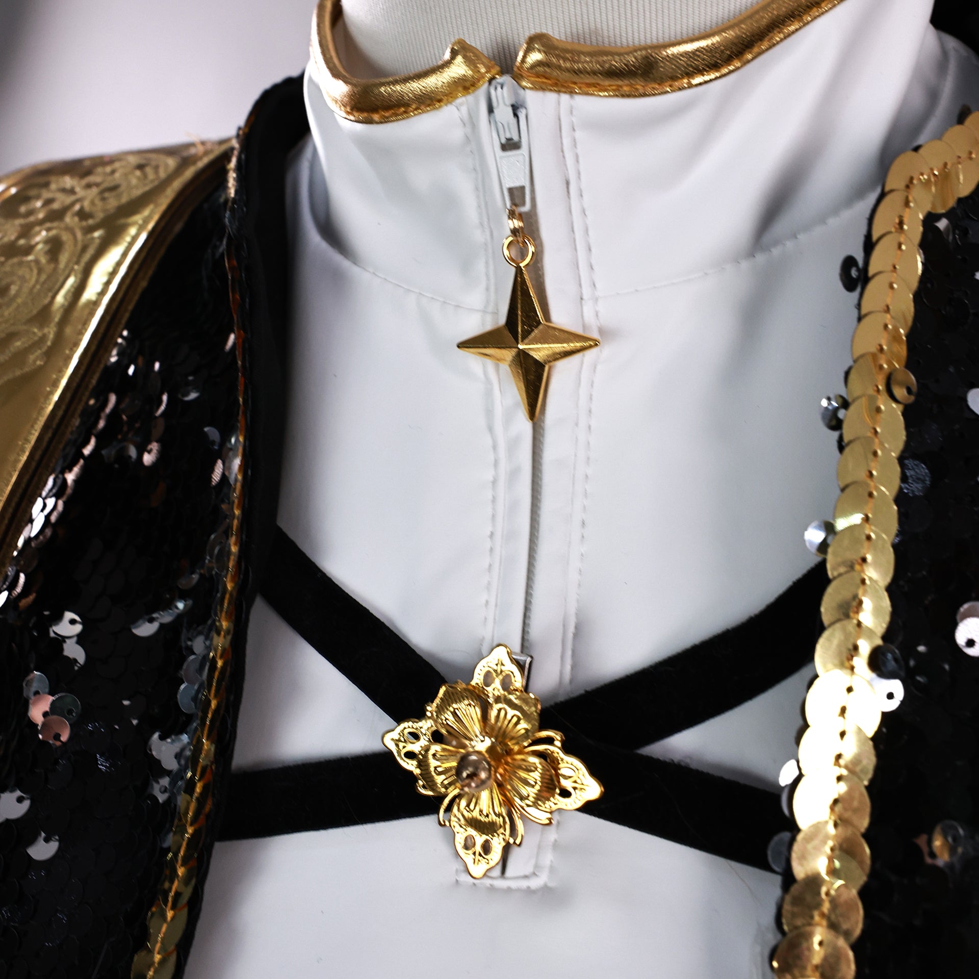 Kpop Demon Hunters Rumi Cosplay Costume Golden Black Golden Dance Halloween Suit ACcosplay