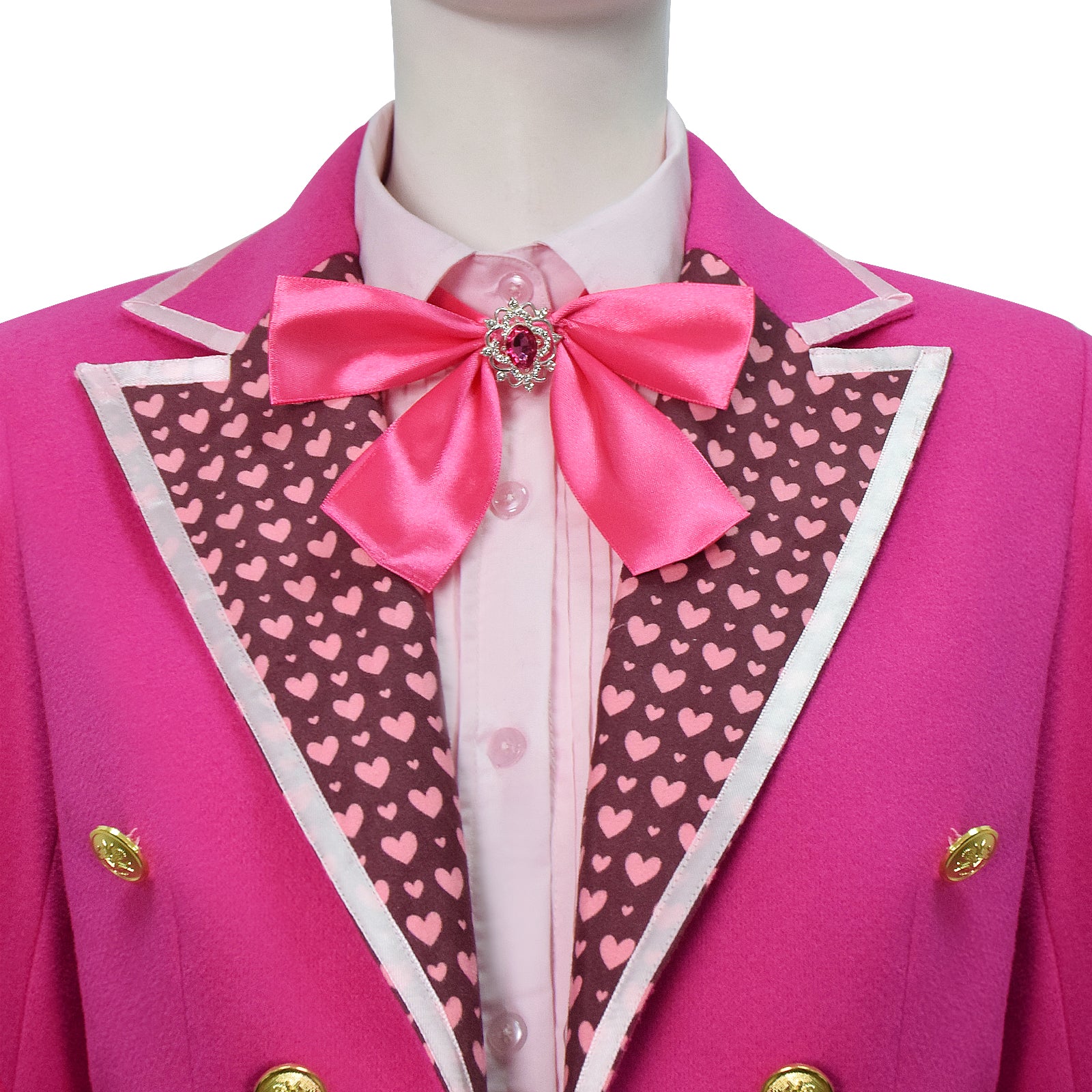 Descendants Wicked Wonderland Pink Hearts Cosplay Costume Halloween Fancy Suit ACcosplay