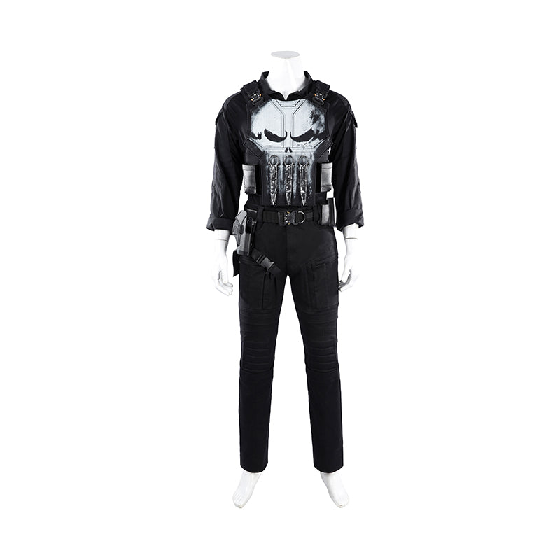 The Punisher Cosplay Costume Spiderman Brand New Day Halloween Outfit ACcosplay