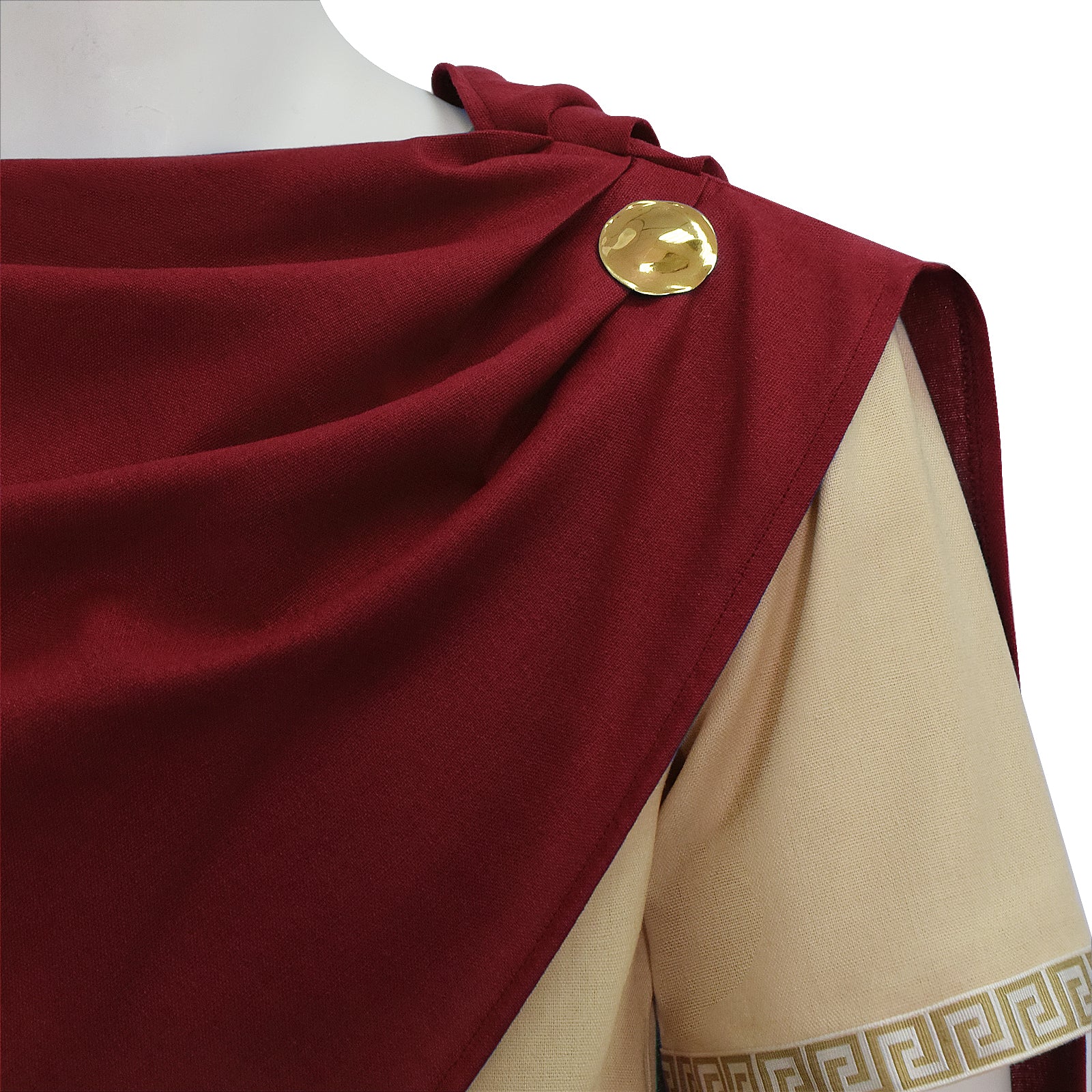 The Odyssey Odysseus Cosplay Costume Ancient Greek Warrior Halloween Red Outfit ACcosplay