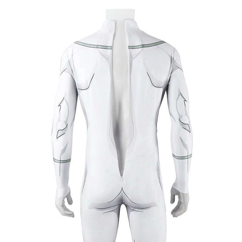 Invincible Mark Grayson Viltrumite Cosplay Costume White Jumpsuit with Apron ACcosplay