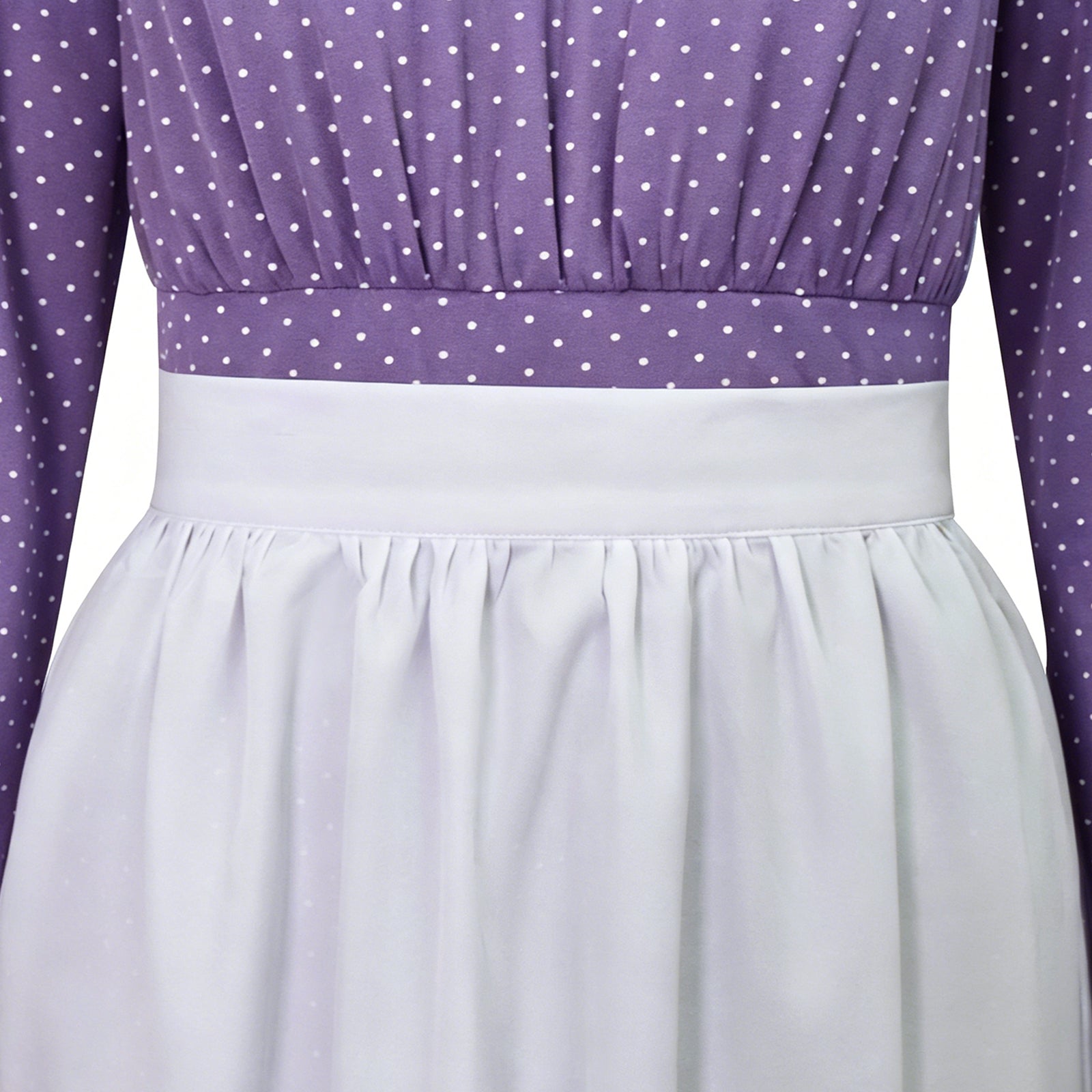 Lady Pioneer Girl Cosplay Costume Little House On The Prairie Purple Dress ACcosplay