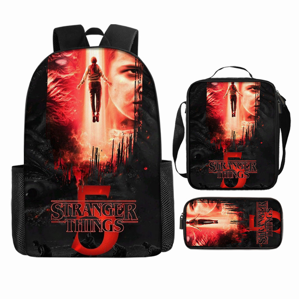 Stranger Things 5 Backpack School Bag fashion Print Youth Bag Ideal Present