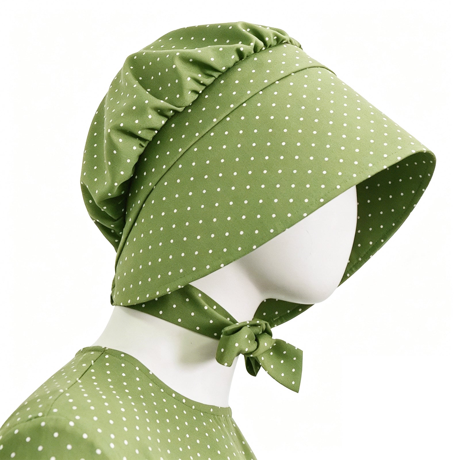 Lady Pioneer Girl Cosplay Costume Little House On The Prairie Green Dress ACcosplay