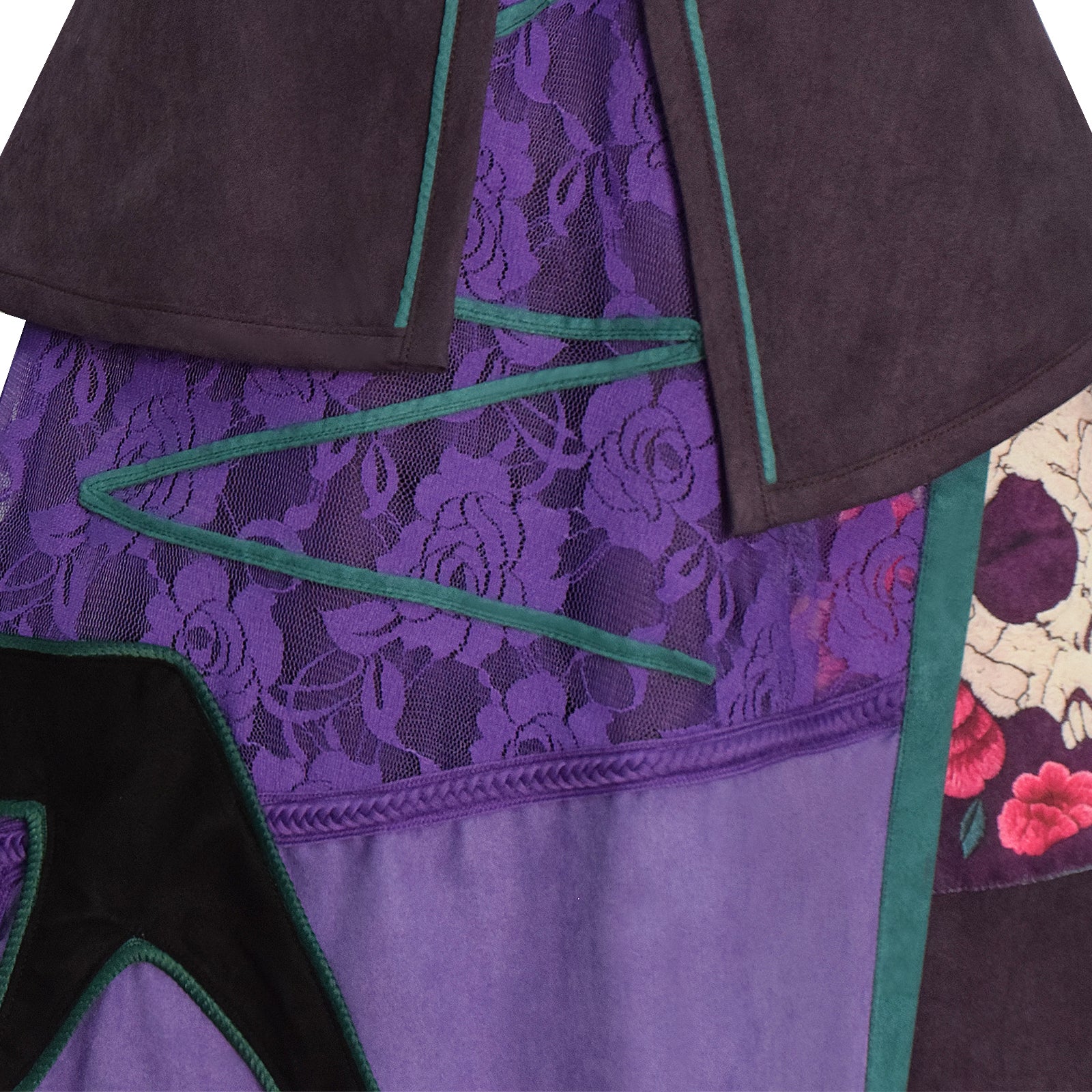 Steps Lilith Cosplay Costume Stepsister Purple Skull Floral Dress Halloween Full Set ACcosplay