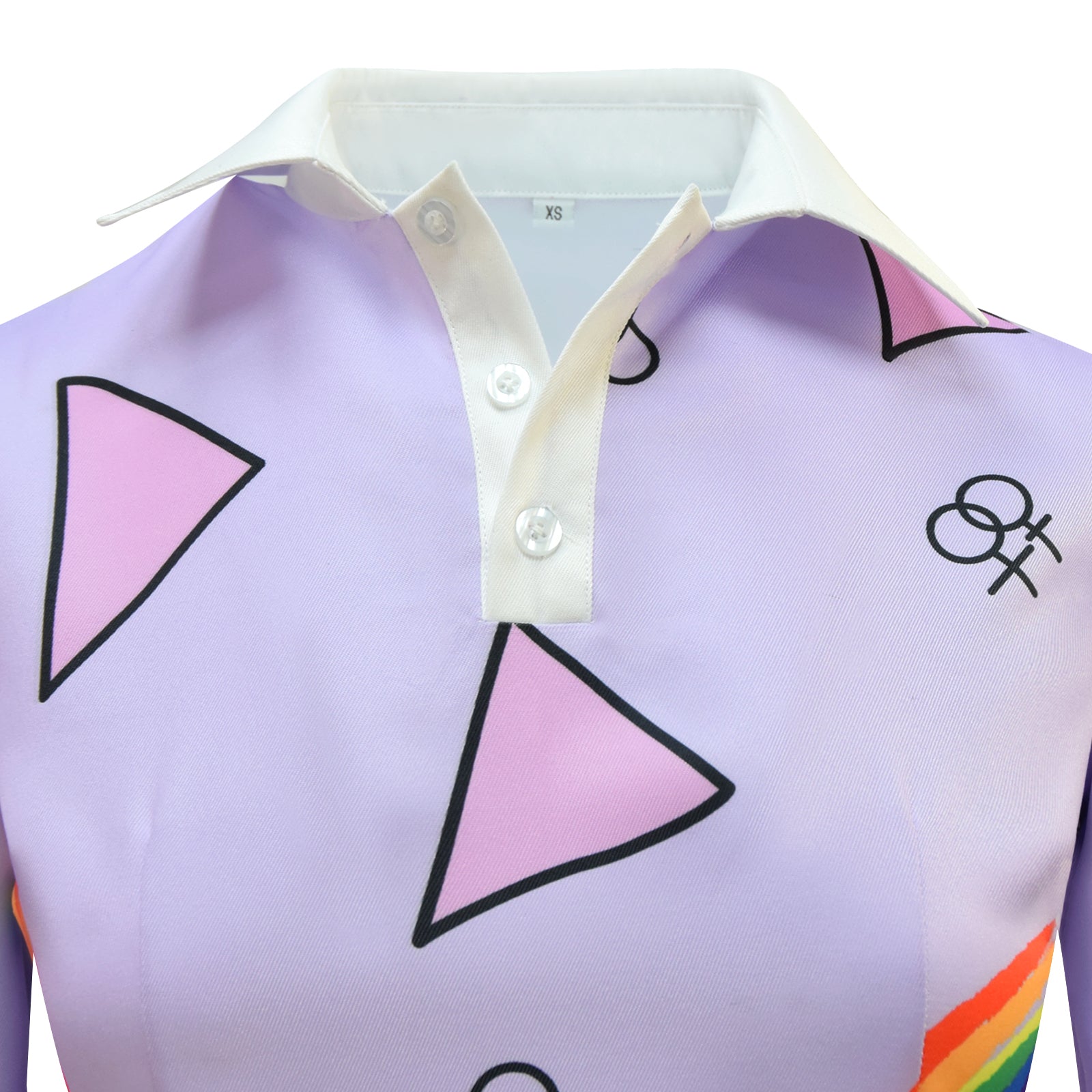 Women Ms.Frizzle Adult Cosplay Costume Halloween Outfit Purple Rainbow Dress ACcosplay