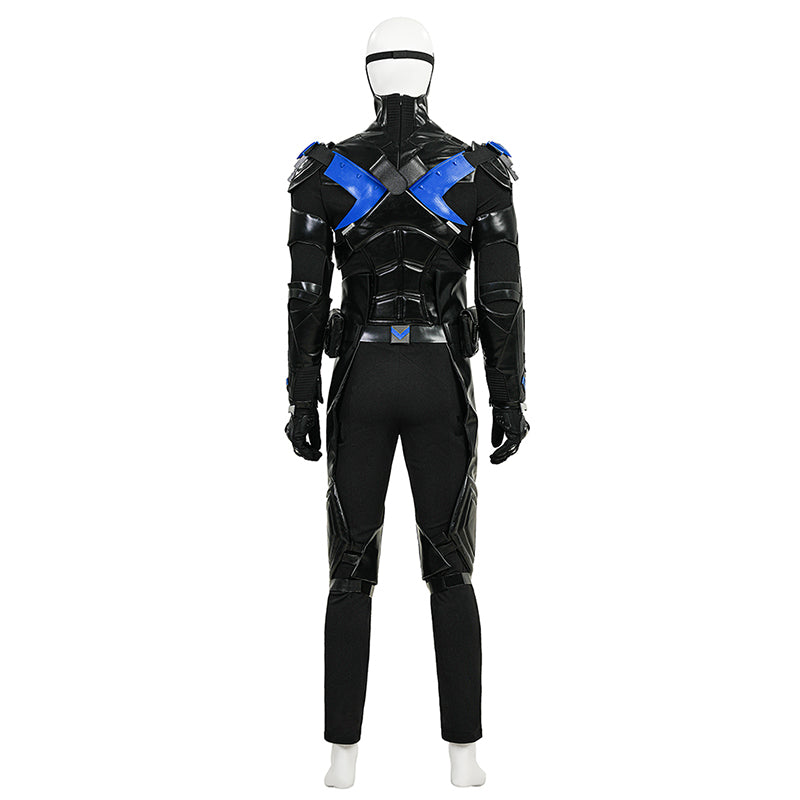 Nightwing Cosplay Arkham Knight Nightwing Cosplay Costume Nightwing Black Leather Suit