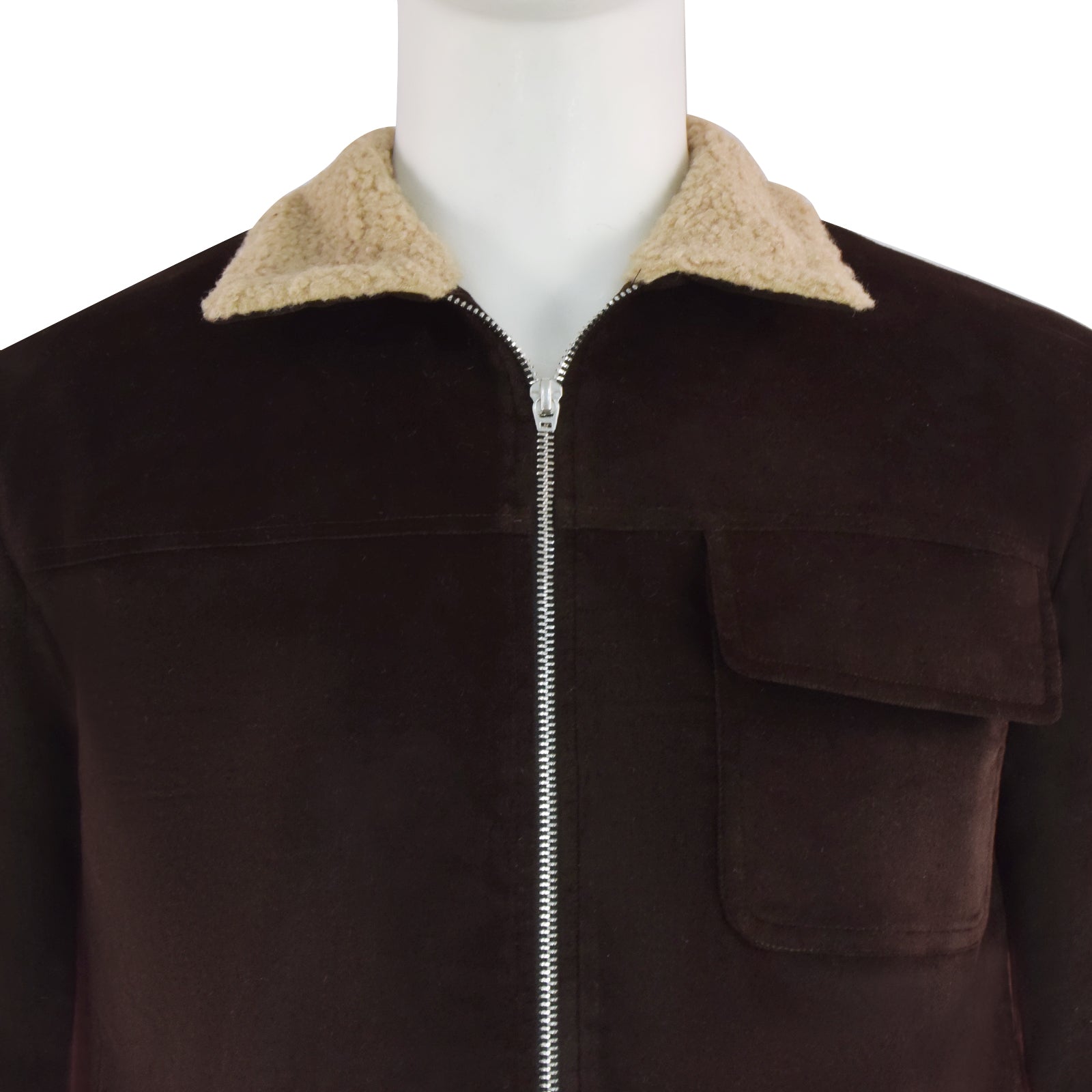 The Walking Dead Rick Grimes Cosplay Costume Flock Fabric Male Jacket ACcosplay