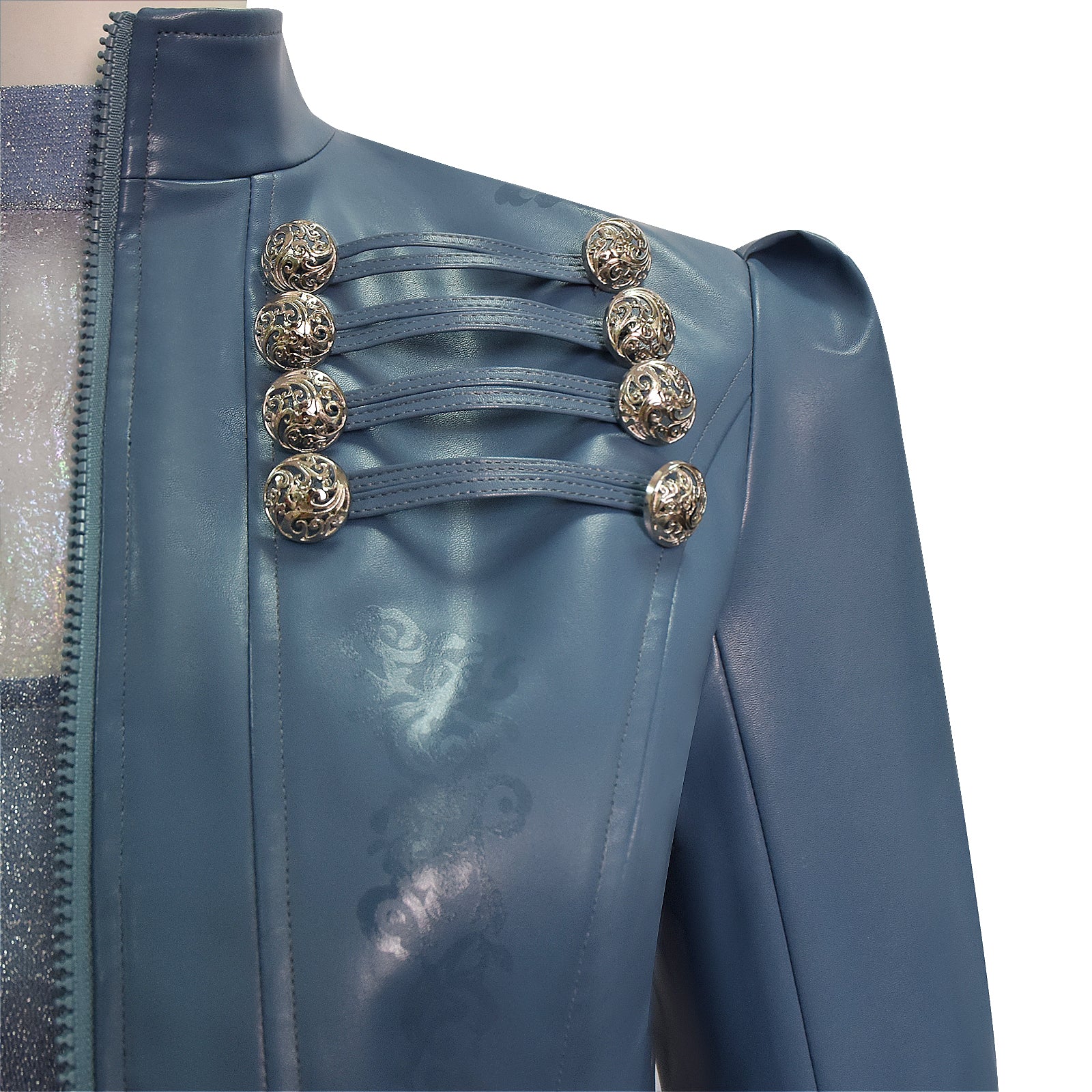 Descendants 5 Chloe Charming Cosplay Costume Blue Halloween Outfit ACcosplay