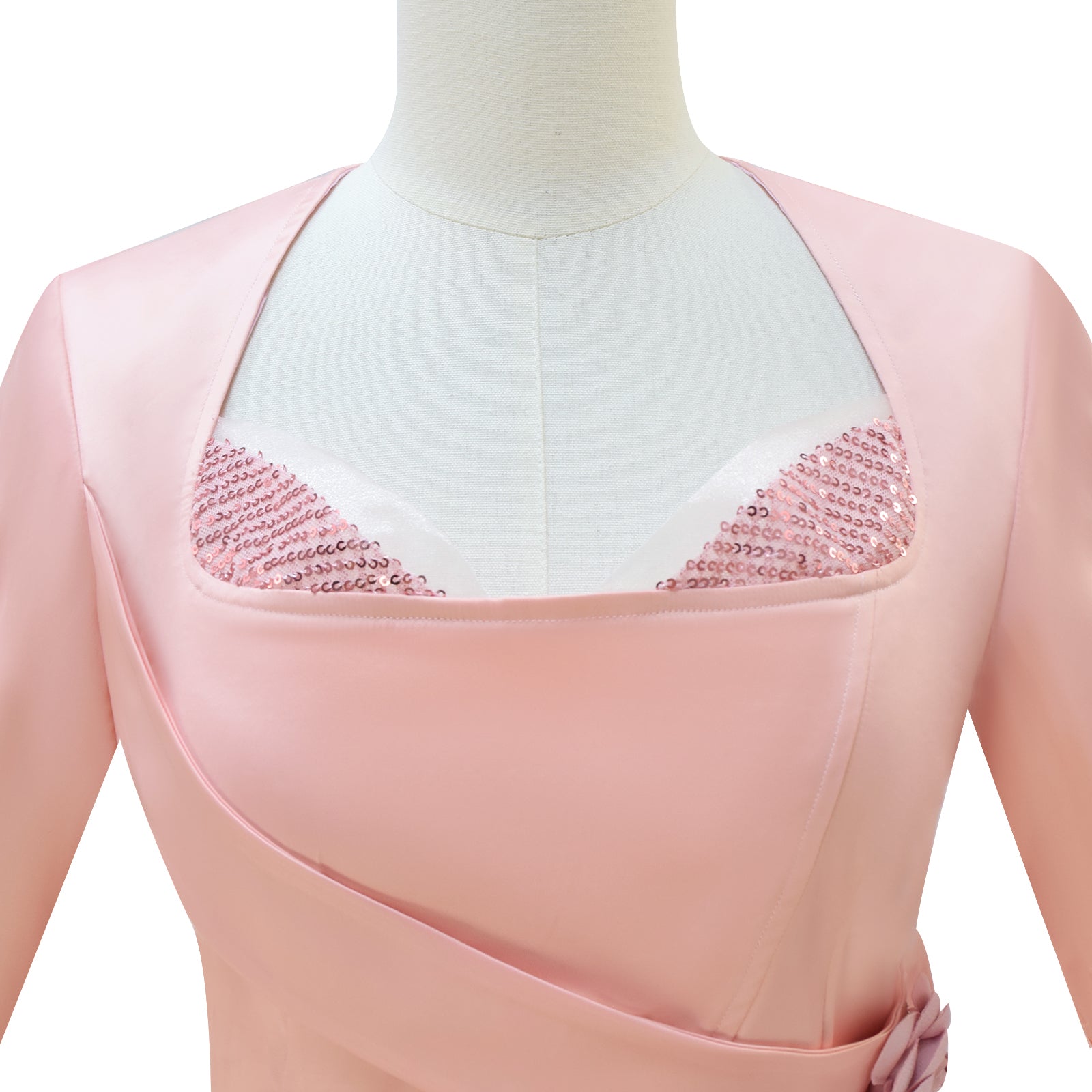 Wicked Witch Glinda Cosplay Costume Pink Dress Halloween Costume Outfit ACcosplay