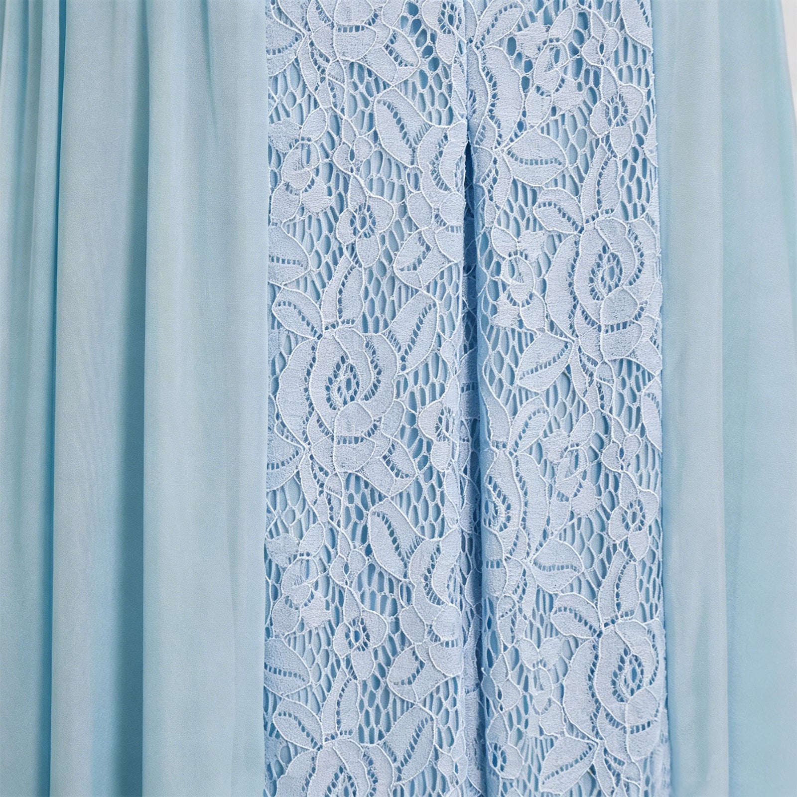 Star Wars Padme Amidala Cosplay Dress Light Blue Lace Chiffon Long Maxi Gown ACcosplay