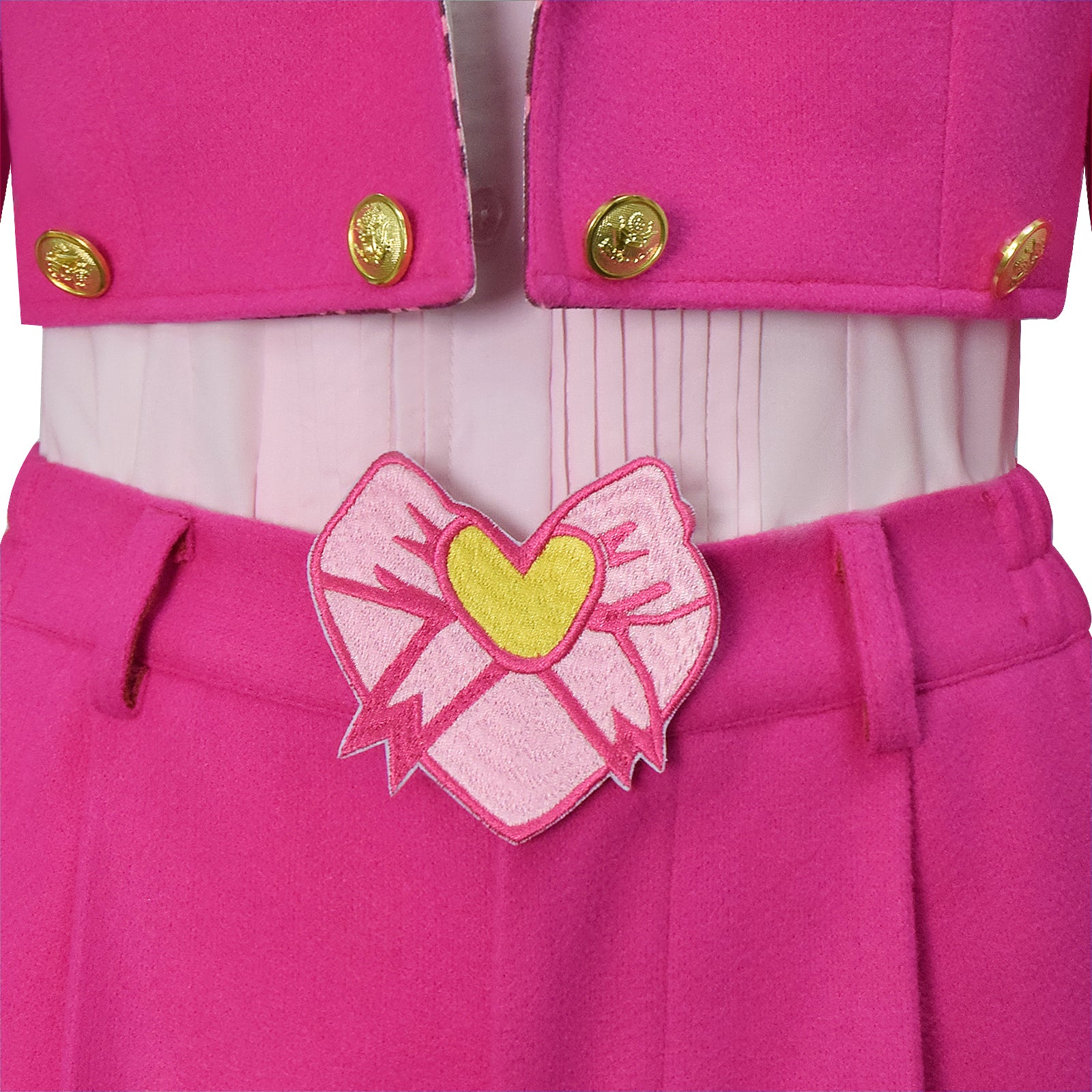 Descendants Wicked Wonderland Pink Hearts Cosplay Costume Halloween Fancy Suit ACcosplay
