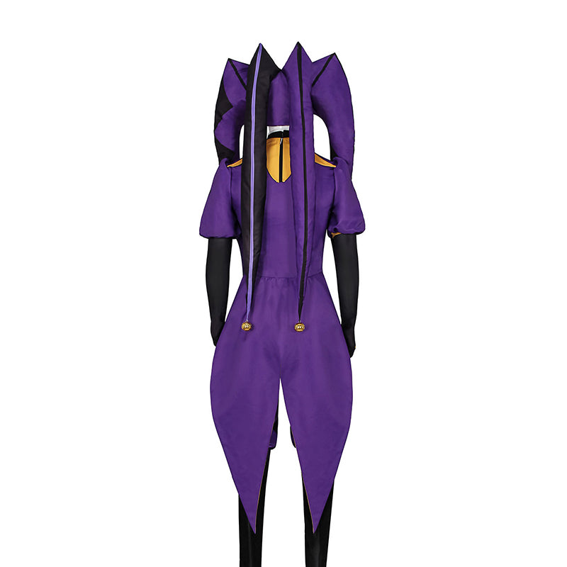 The Freak Circus Jester Cosplay Costume Jester Purple Halloween Party Suit ACcosplay