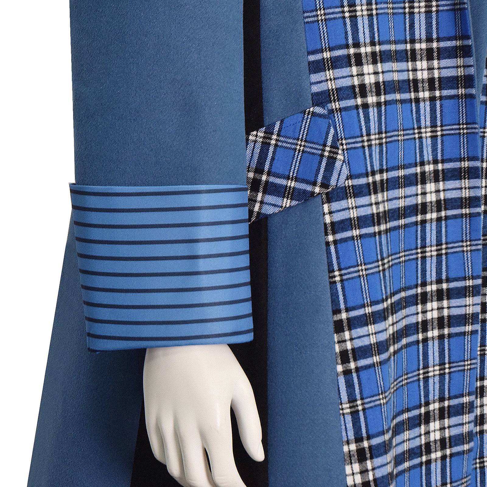 Doctor Who sixth 6th Doctor Cosplay Costume Colorful Lattice Jacket Coat Suit ACcosplay
