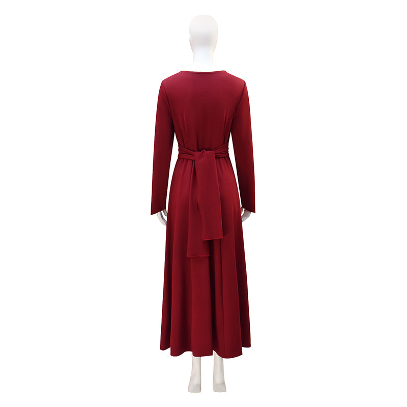 The Handmaid's Tale Hooded Cape Cosplay Costume Halloween Outfit ACcosplay