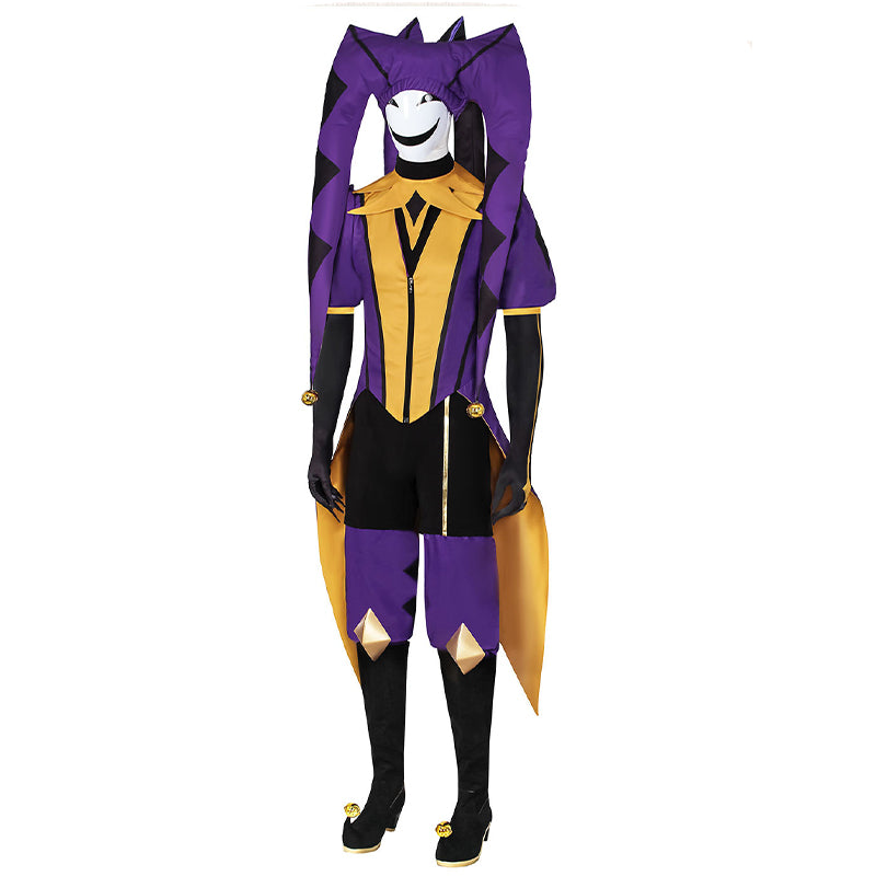 The Freak Circus Jester Cosplay Costume Jester Purple Halloween Party Suit ACcosplay
