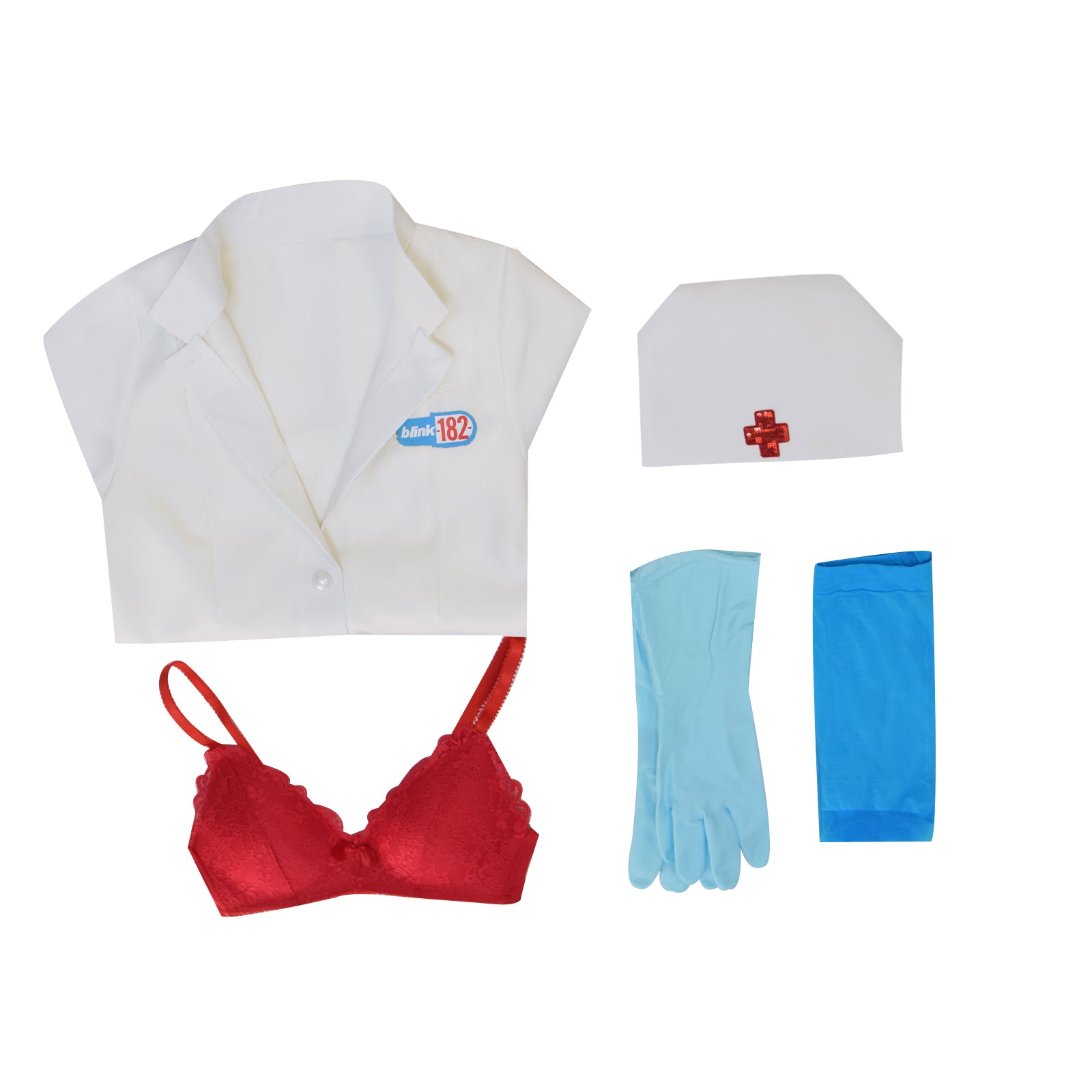 Blink 182 Nurse Cosplay Costume Sexy Womans Suit For Halloween ACcosplay