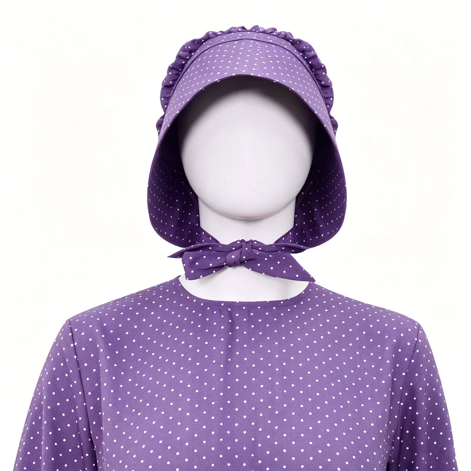 Lady Pioneer Girl Cosplay Costume Little House On The Prairie Purple Dress ACcosplay