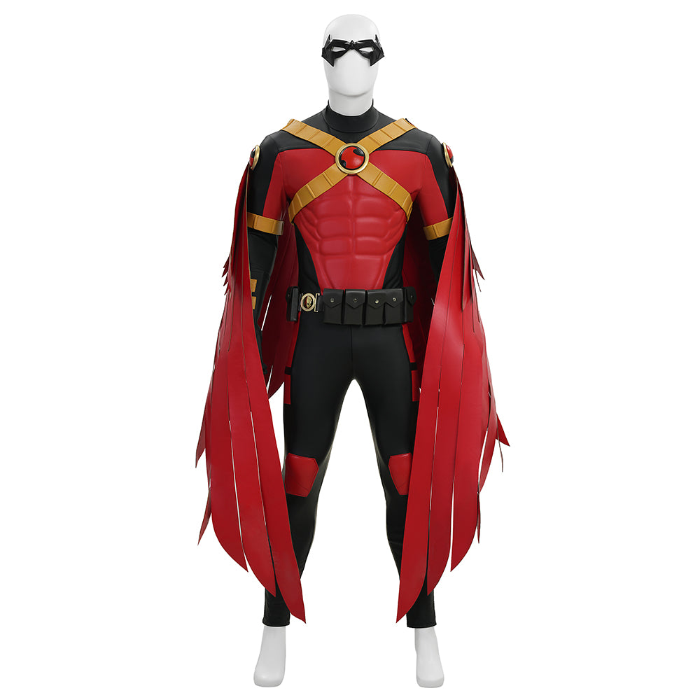 Robin War Red Robin Tim Drake Cosplay Costume Halloween Outfit ACcosplay