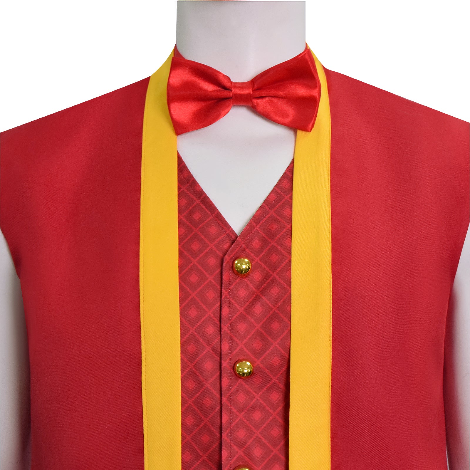 The Super Mario Bros. Movie Toad Cosplay Costume Red Halloween Outfit ACcosplay