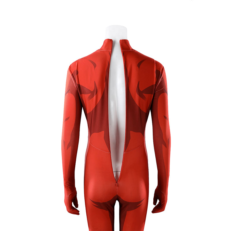 Dispatch Malevola Cosplay Costume Red Jumpsuit Halloween Outfit ACcosplay