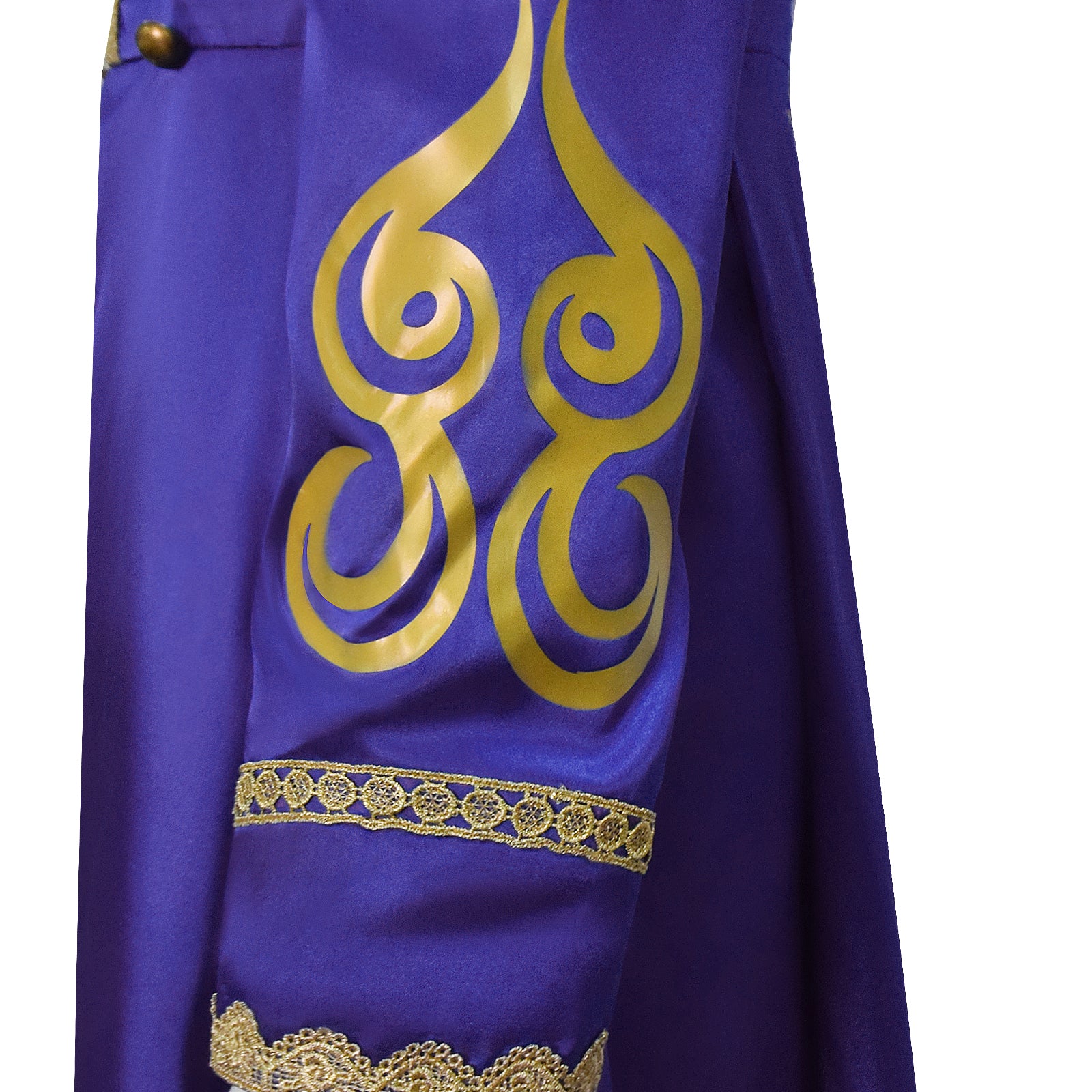 Baroque Cosplay Costume Royal Purple Military Tailcoat Performance Dress Lady Halloween Suit
