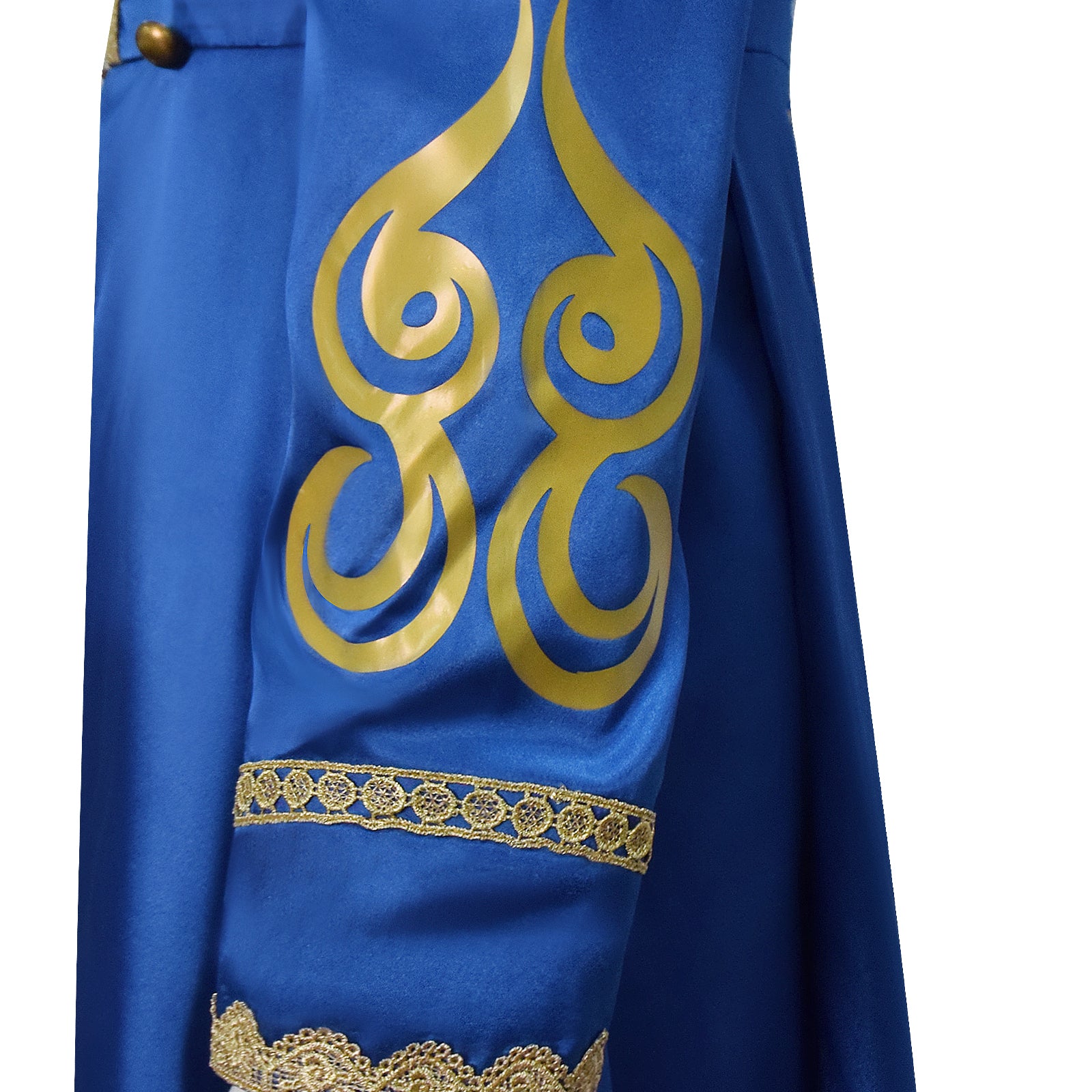 Baroque Cosplay Costume Royal Blue Military Tailcoat Performance Dress Lady Halloween Suit