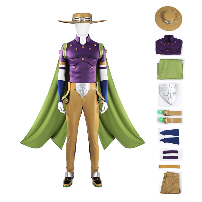 JoJo's Bizarre Adventure Steel Ball Run Gyro Zeppeli Cosplay Costume Carnival Outfit ACcosplay
