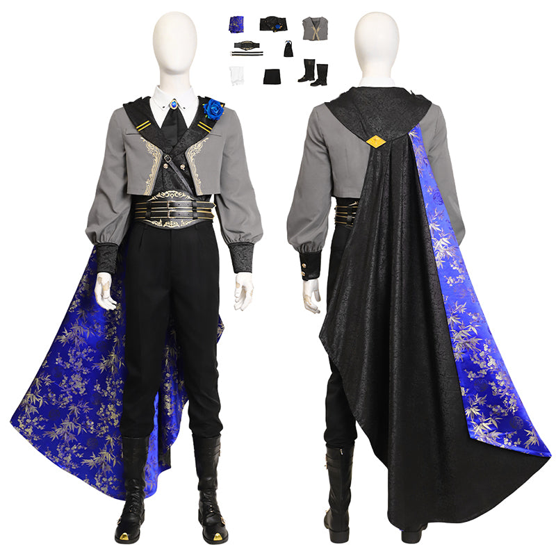 Final Fantasy Blue Rose Night of Thorns Sephiroth Costume Who Cosplay Suit Tennant Outfit ACcosplay