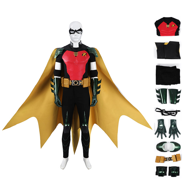 Tim Drake Red Robin Cosplay Costume Full Set Men Robin Superhero Outfit ACcosplay