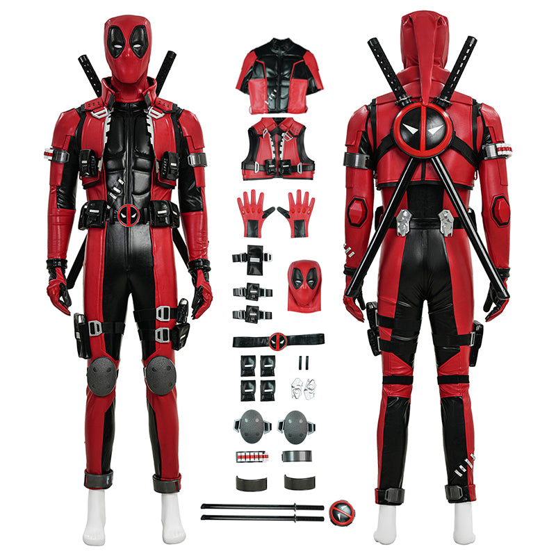Marvel Rivals Deadpool Red Leather Cosplay Costume ACcosplay