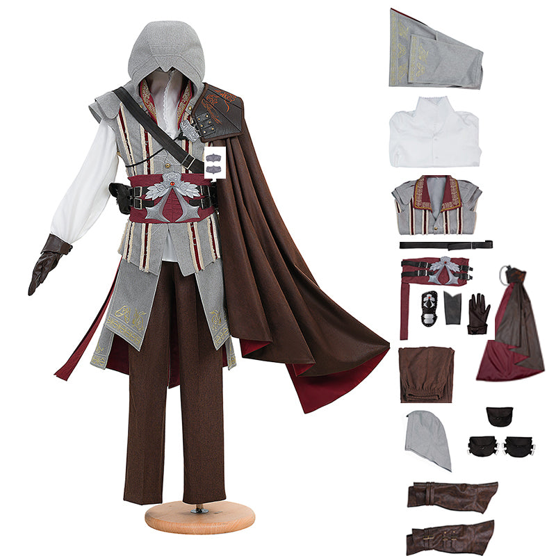 Assassin's Creed Ezio Auditore Cosplay Costume Halloween Outfit ACcosplay
