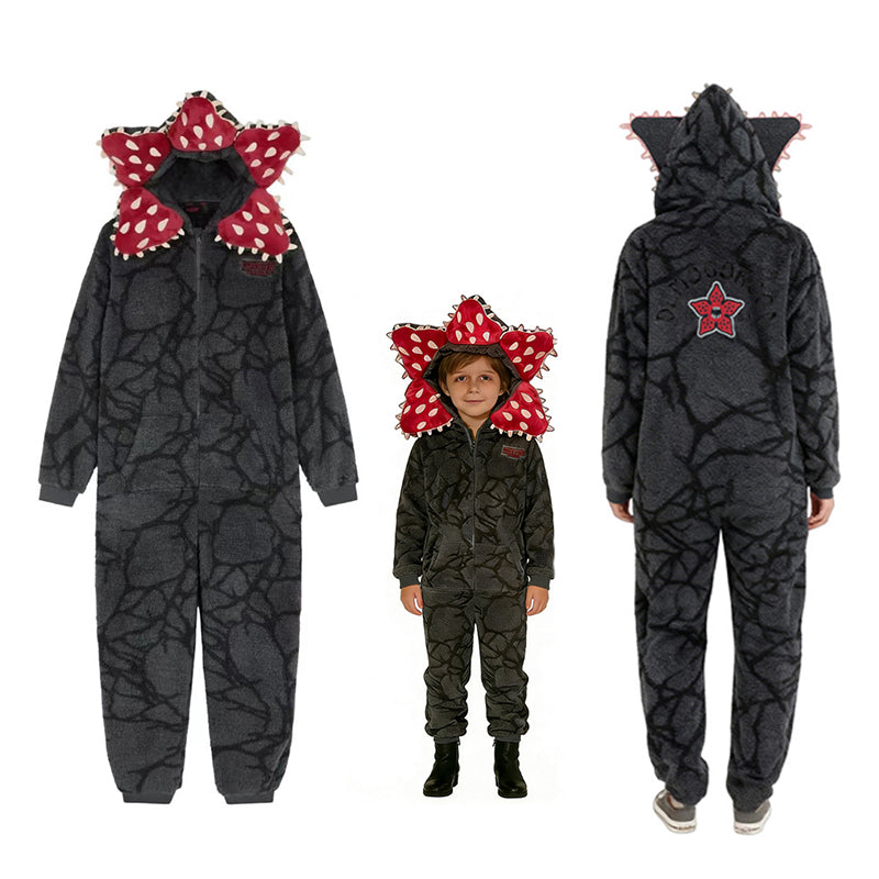 Stranger Things Demogorgon Cosplay Costume Fluffy Pajamas Christmas Party Suit