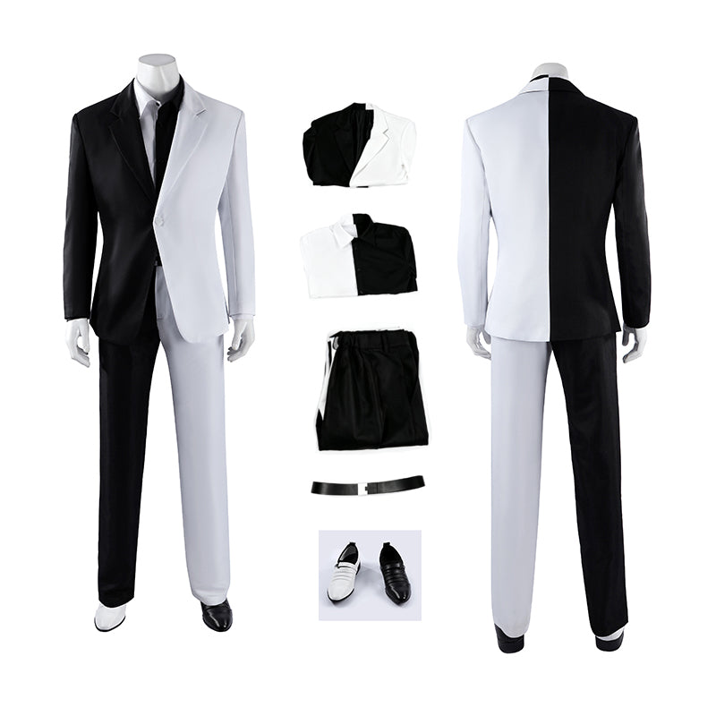 Absolute Two Face White and Black Cosplay Costume Men's Halloween Suit ACcosplay