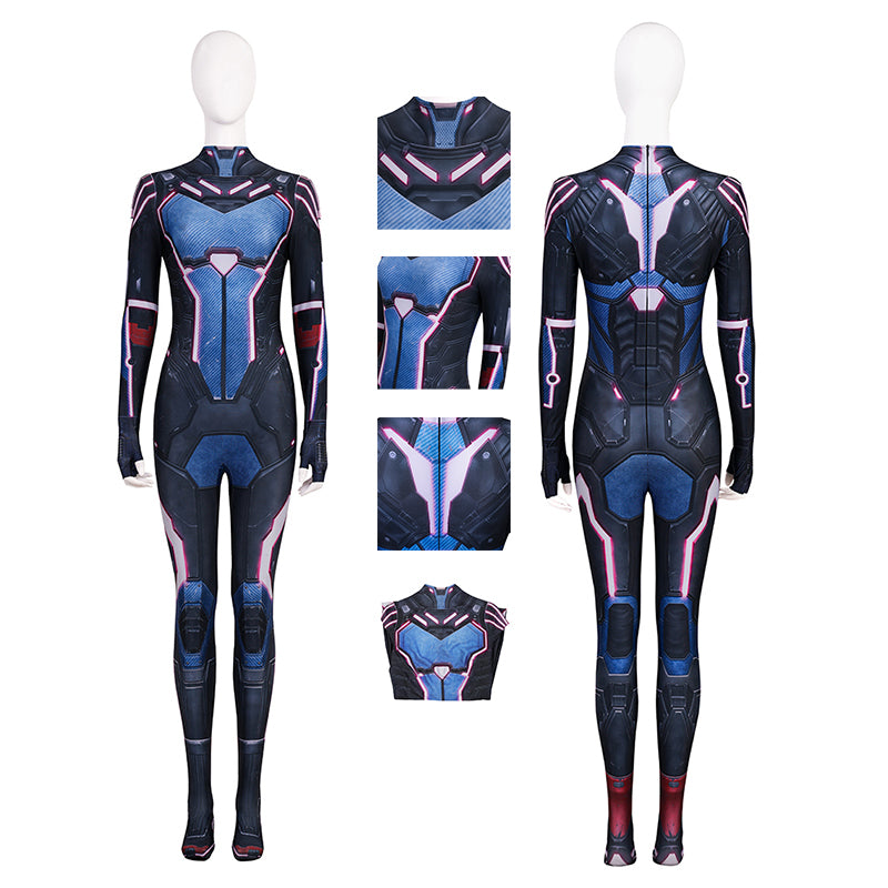 Split Fiction Mio Cosplay Costume Purple Jumpsuit Halloween Outfit ACcosplay