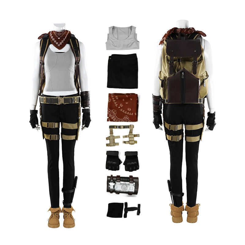 Tomb Raider Catalyst Lara Croft Cosplay Costume With Bag Halloween Outfit Accosplay