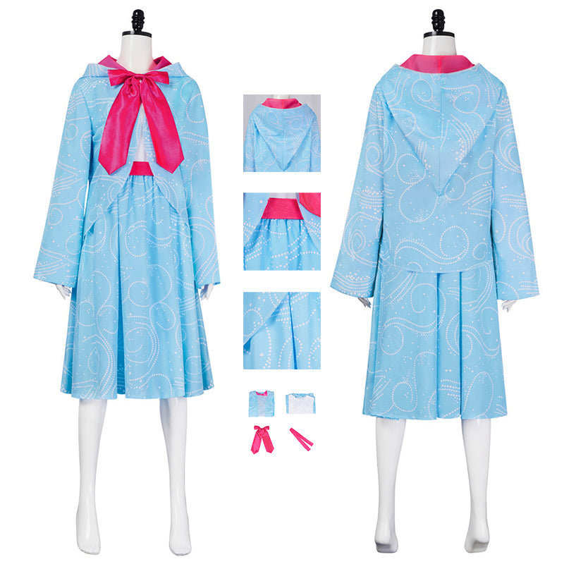 Fairy Godmother Cosplay Costume Sleeveless Shirt Dress with Cape Halloween Suit ACcosplay